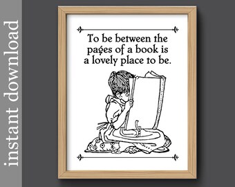 Book Quote Printable, teacher gift, book art, Pages Of A Book, library art, nursery art, childrens art, quote about books, bibliophile gift