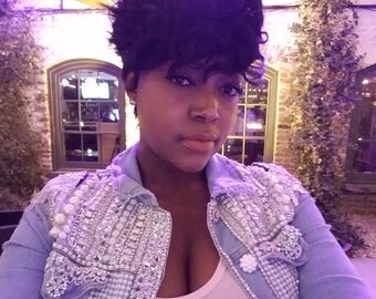 Custom Bling Jean Jacket