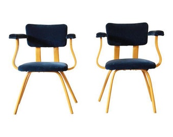 Ettore Sottsass for Memphis Attributed Vintage Bentwood Armchairs - A Pair