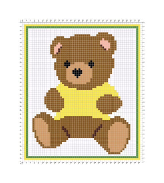 C2C / Graph Pattern / Corner To Corner / Teddy Bear / Baby