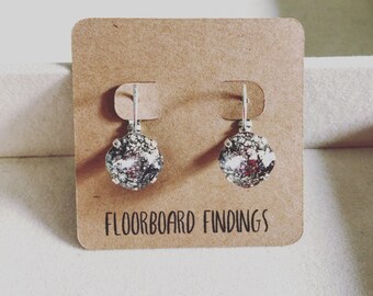 Swarovski Crystal Drop Earrings in Black Patina