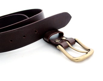 Belt Leather Dark Brown Belt Mens Belt Mens Leather Belt Genuine leather belt 38mm 1 1/2" Removeable Buckle 100% Handcrafted leather belt