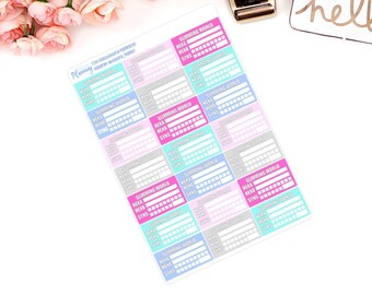 Slimming World, Planner Stickers Syn Tracker Weight Loss HEa, HEb, For use in ERIN CONDREN LIFEPLANNER ™, Happy Planner, Filofax.