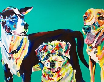 Colorful Animal Portrait - 3 Animals