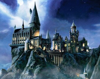 BUY 2, GET 1 FREE! Harry Potter Magic Castle 370 Cross Stitch Pattern Counted Cross Stitch Chart, Pdf Format, Instant Download /275275