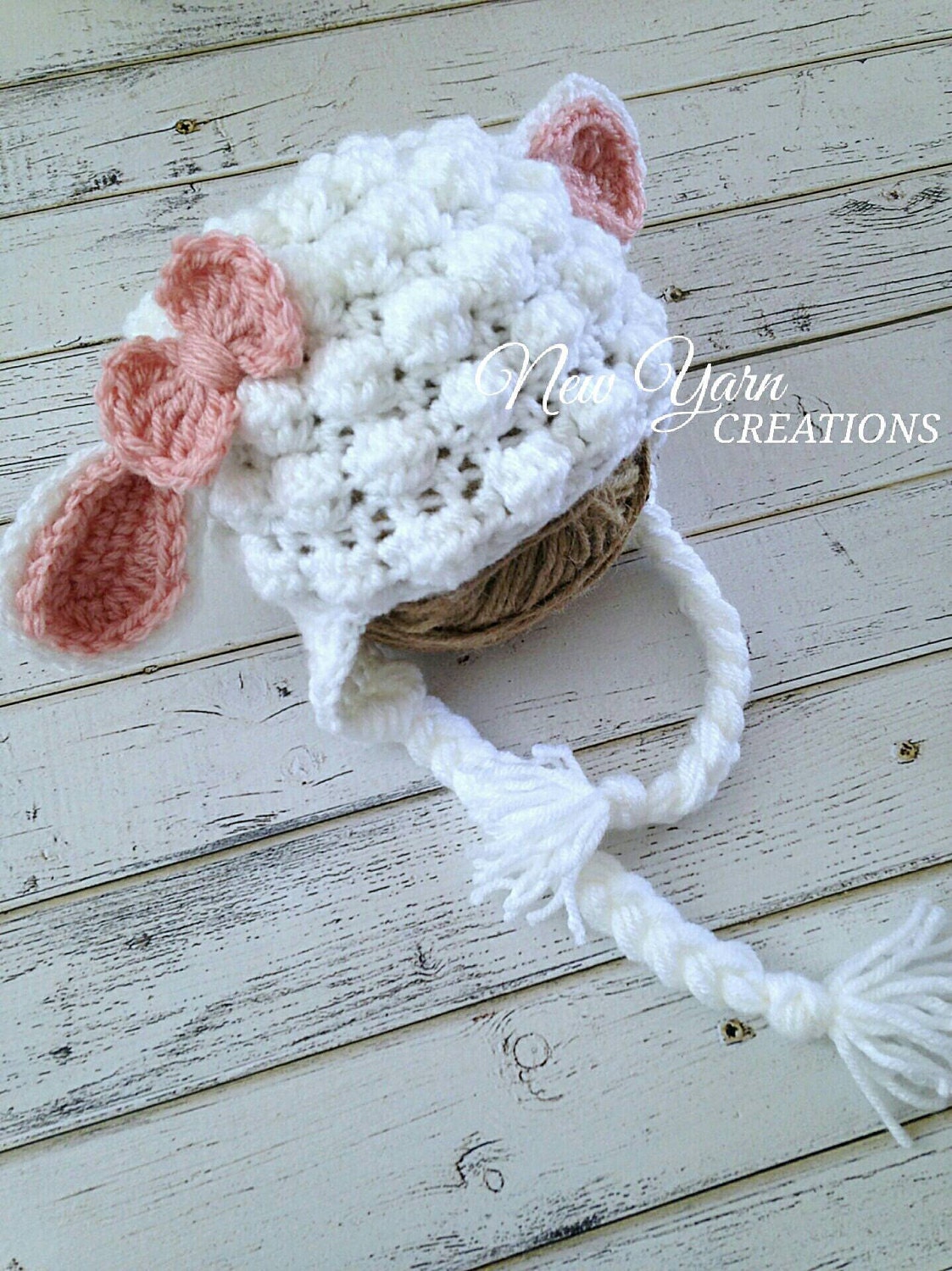 Crochet Lamb Hat Crochet Lamb Diaper Cover and Hat Set Lamb