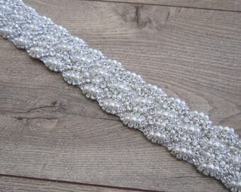 BIG SALE/ Bridal Sash Belt/Rhinestones Bridal Belt, Wedding Sash Belt, Wedding Dress Belt, crystal rhinestone belt Handmade belt