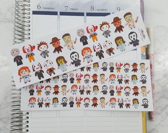 Horror Character Doodle Stickers