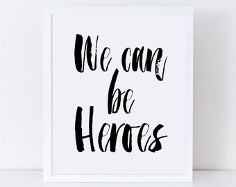 We can be heroes | Etsy