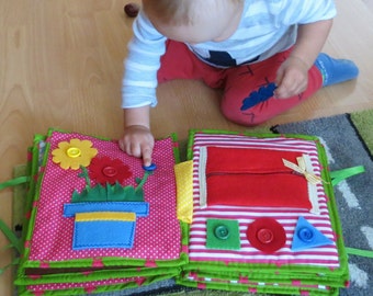Custom Quiet Book, Montessori Book, Large Personalised Book, Didactic Book