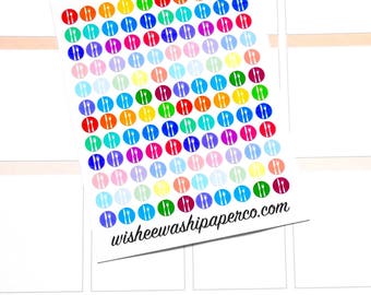 Mini Meal Stickers - Meal Planner Stickers - Grocery Stickers - Dinner Stickers - Menu Stickers - Planner Stickers
