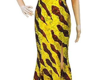 Sequin Dress - Robe Or - Diva Dress, Cabaret Dress, Sequin Gown, Diva Sequin Dress, robe à paillettes, Paillettenkleid