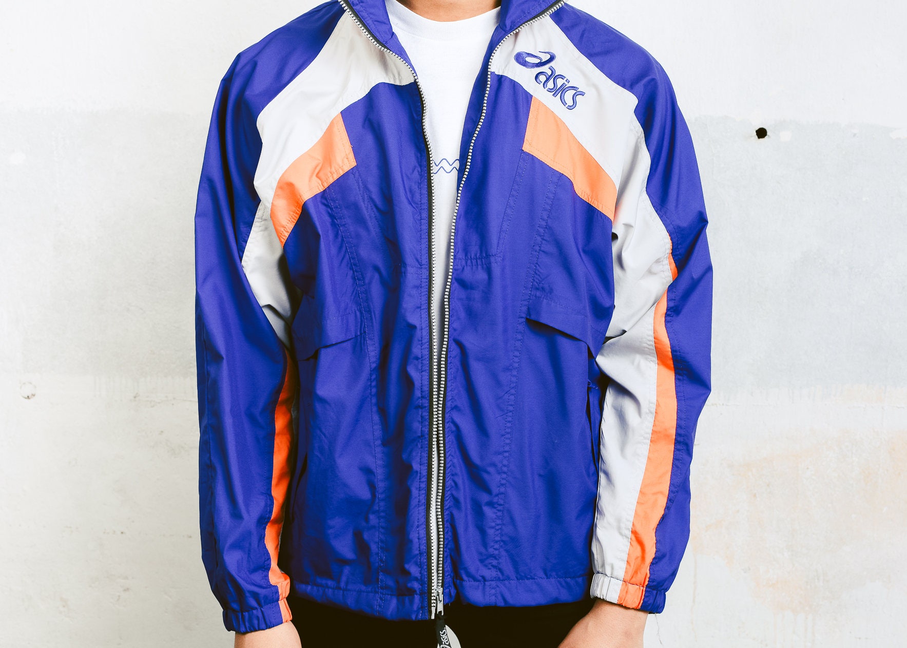 asics windbreaker vintage