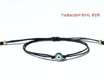 Evil eye bracelet-Evil eye cord bracelet- Luck bracelet-Friendship Evil eye bracelet-Evil eye string bracelet-Evil eye jewelry-Eye bracelet