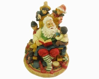 Santa Claus with Children, Christmas Figurine