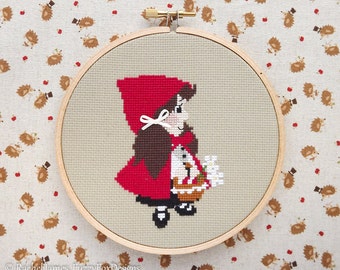 Little Red Riding Hood Cross Stitch Pattern PDF