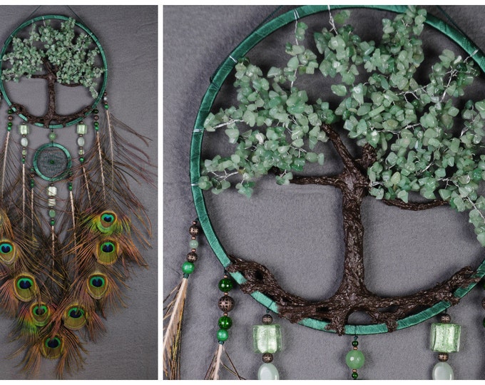 Nephritis Dream Catcher Tree of life Dreamcatcher greenstone Dream сatcher jade dreamcatchers decor handmade axestone gift Valentine's Day