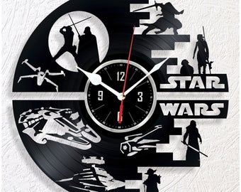 Star Wars vinyl wall clock