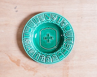 Beautiful green plate for collection " liberté et patrie " - from France