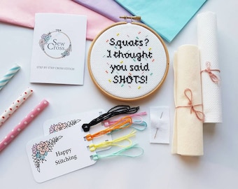 Cross Stitch Kit - Modern Cross Stitch - Funny Cross Stitch Kit - Cross Stitch Beginners - Cross Stitch Pattern - Embroidery Kit - Xstitch