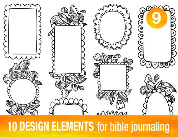 10 printable templates for bible journaling verse art