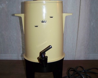 Vintage Coffee Urn Poly-Perk Regal Ware Inc 10-20 Cup Percolator Works Great! USA, Complete