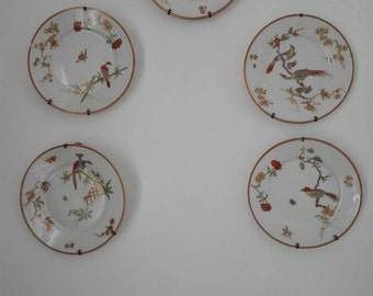 5Handmade decoration ginori's plates 5 .5 competent painting shower, antique plates olds plates competent painting shower, Italy RICHARD GINORI COMPETENT PAINTING.