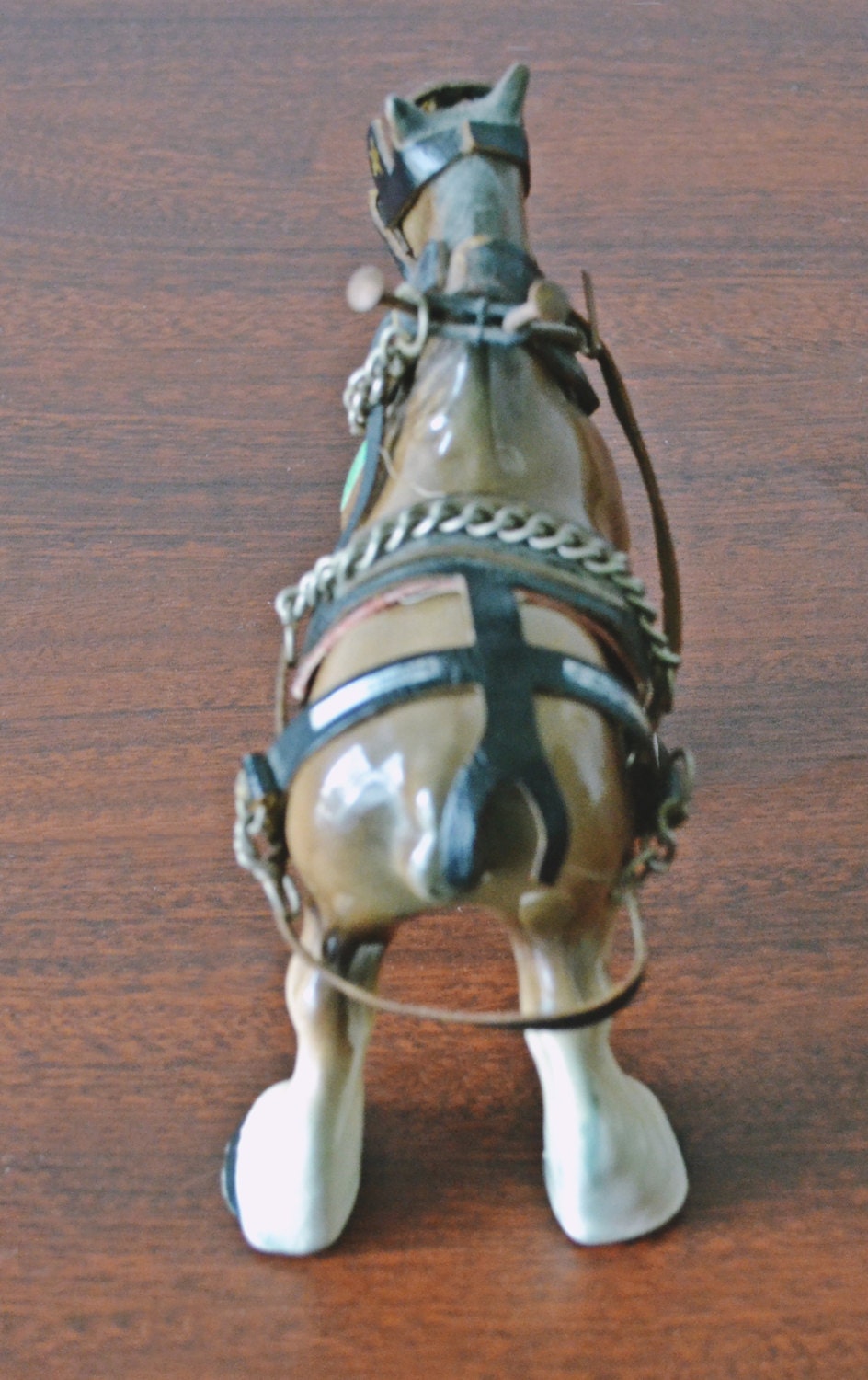 antique clydesdale horse figurine