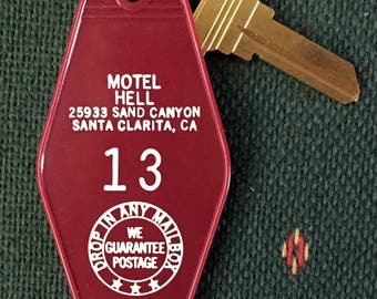 Sale! Cult Classic Motel Hell Keychain Vintage Horror Movie Collectible A Rare Find FREE SHIPPING!