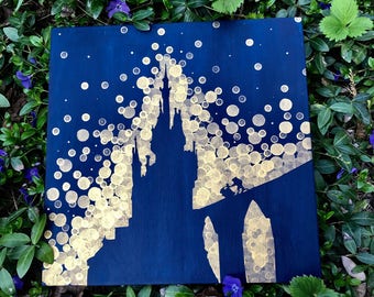 Beauty and the Beast Castle//Disney Art//Princess Room Art