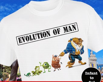 Disney Men's Shirt, Funny Disney Shirt, Beast Shirt, Mike Wazowski Shirt, Pumba Shirt, Naveen Shirt, Pascal Shirt, Men's Disney Shirt