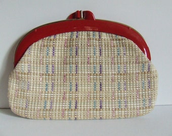 woven basket clutch