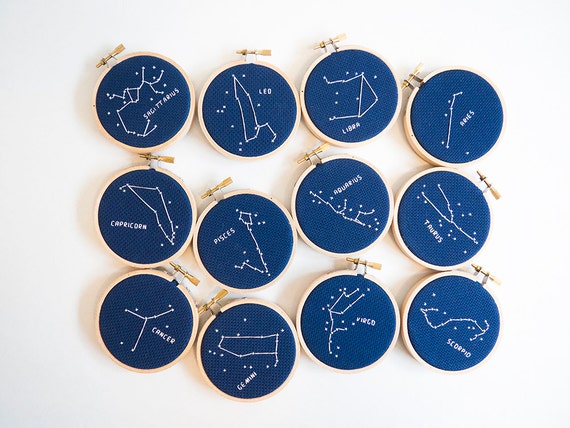 ALL Zodiac Constellation Modern Cross Stitch Patterns PDFs