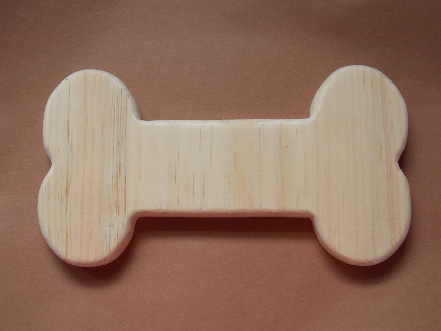 Dog Bone Unfinished Wood Plaque