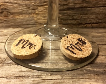 Mr. & Mrs. | Wine Charms
