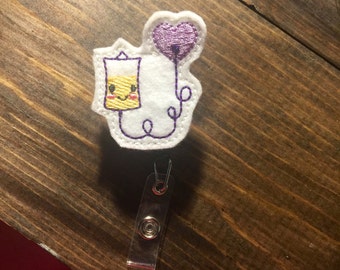 Cute IV Bag felt badge reel