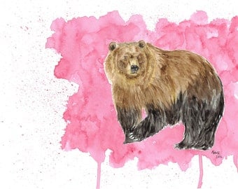 Watercolour Fun Animals - MADE TO ORDER