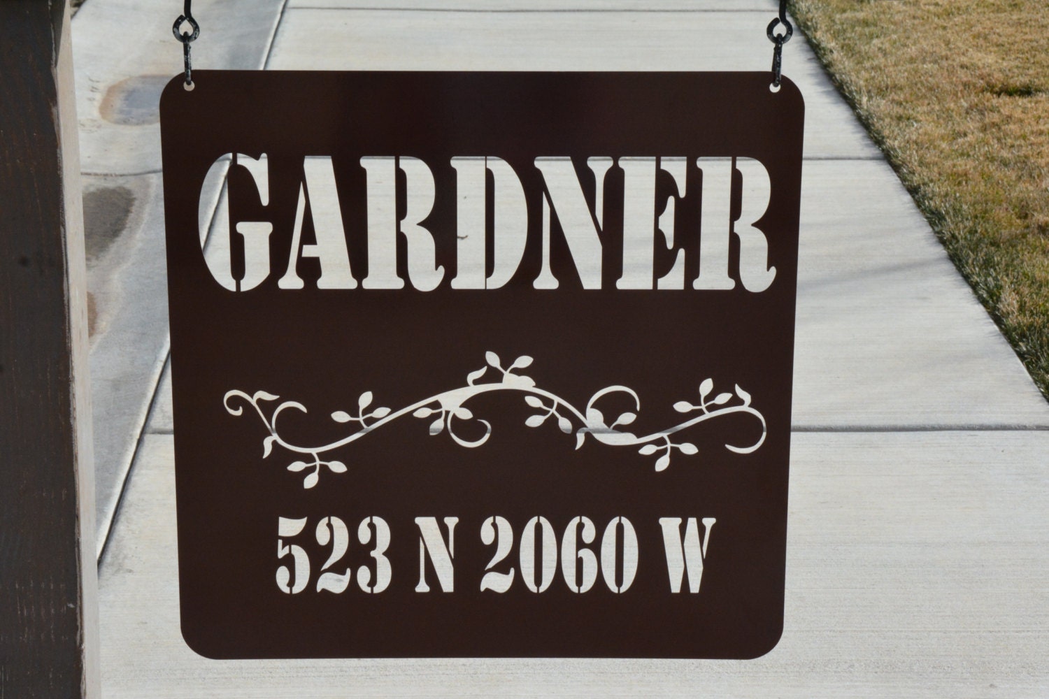 Custom Metal Address Sign