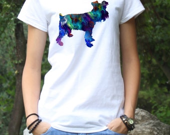 Schnauzer Tee - Dog T-shirt - Fashion Tee - White shirt - Printed shirt - Women's T-shirt