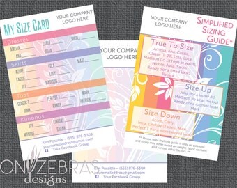 Floral My Size Card for LuLaRoe Consultants | 4x6 Postcard | Digital File