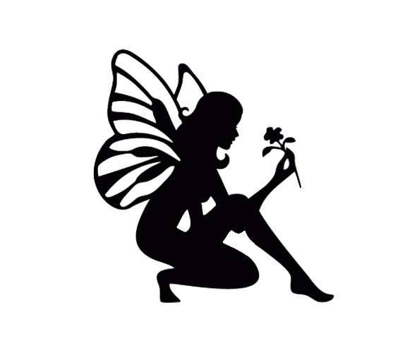 Flower Fairy Die Cut Silhouette Flower fairy cutouts x