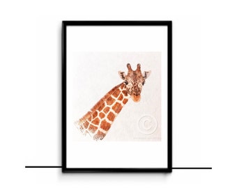 Giraffe print frame | Etsy