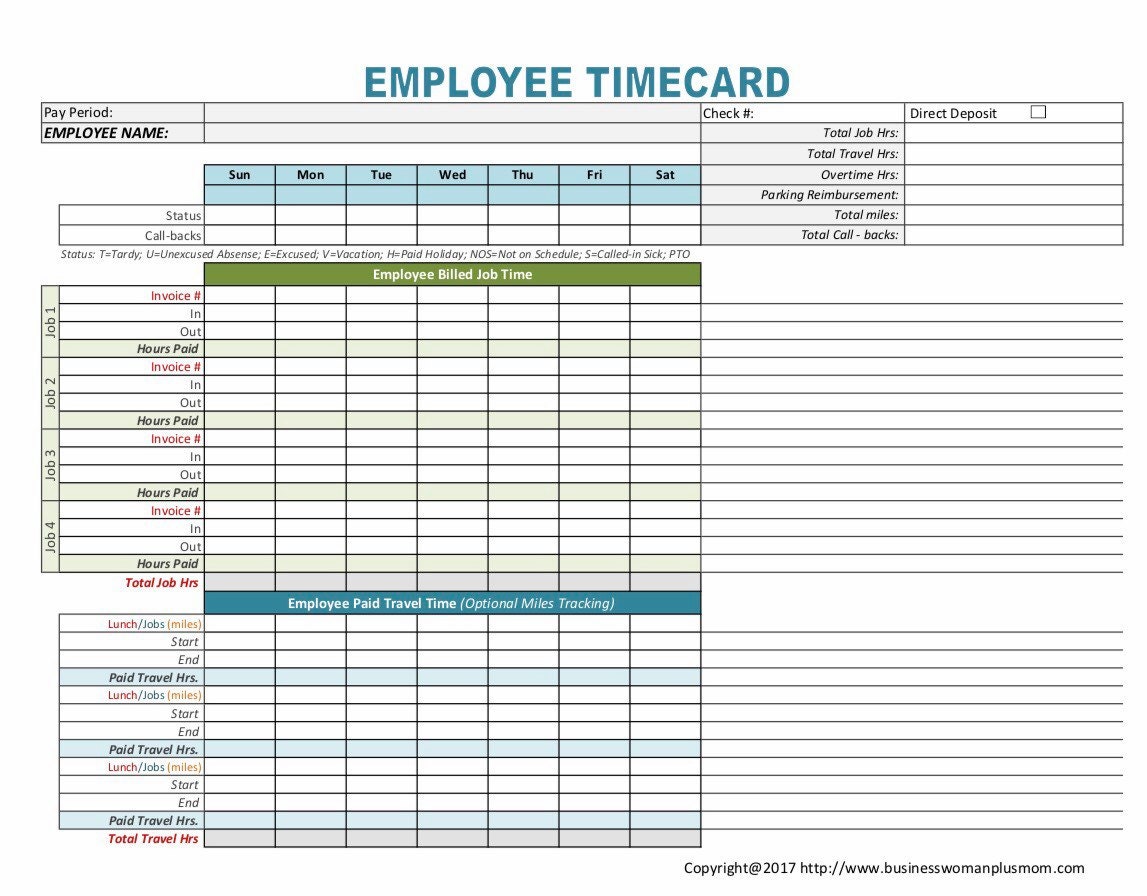 Employee Timecard