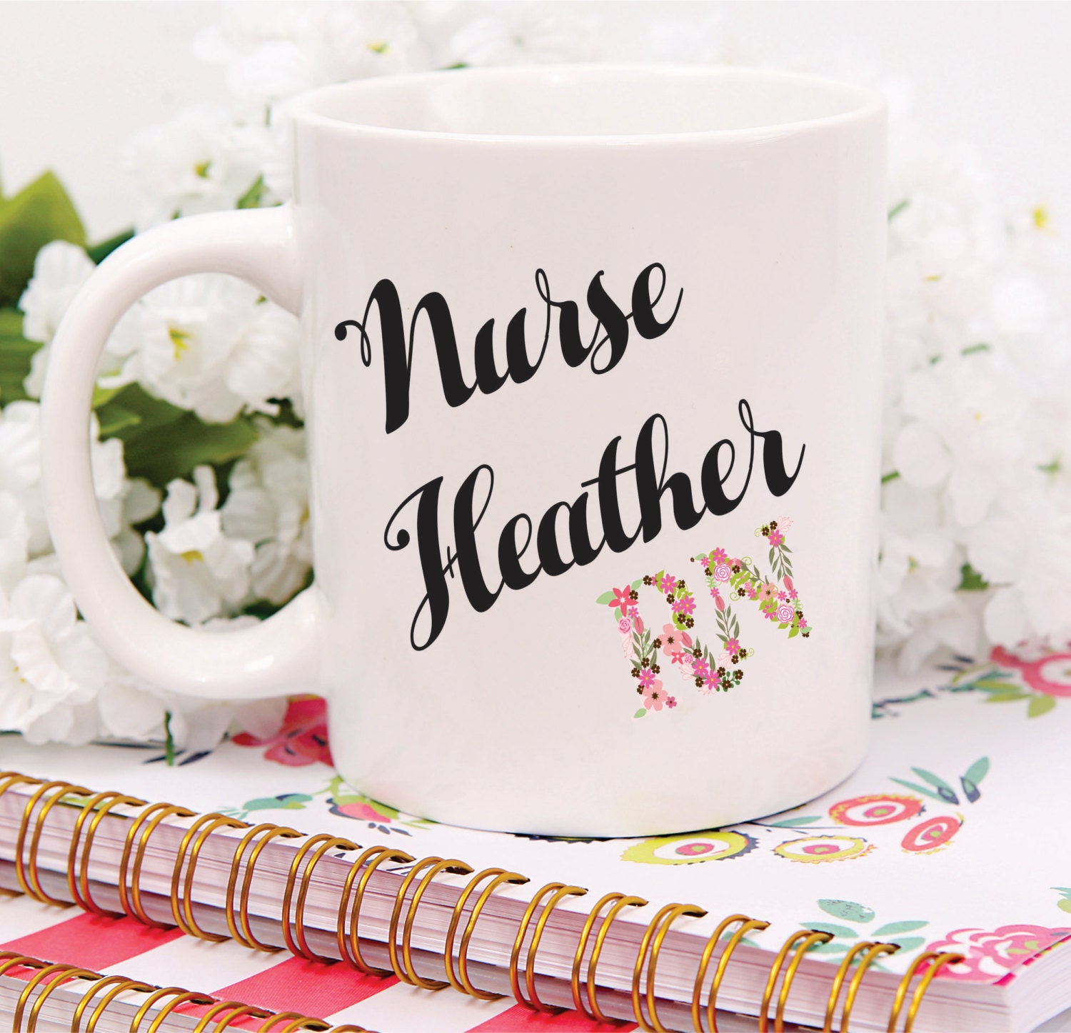 Custom Nurse Mug Nurse RN Mug Personalized Nurse Mug Nurse