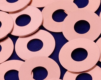 Lot of 5 18 Gauge 1 1//2/" Brass Discs
