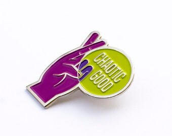 Chaotic Good RPG Alignment 1.25" Enamel Pin