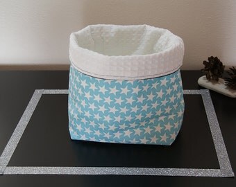 Basket storage, tissue trash moletonnee