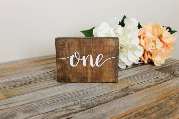 Rustic Wedding Table Numbers Rustic Wedding Decor Wooden