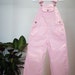 Vintage Osh Kosh B’Gosh Pink & White Stripe Kids Dungarees