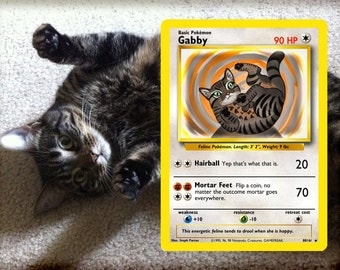 your Pet as a Pokemon card